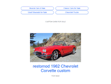 Tablet Screenshot of custom-cars-for-sale.com